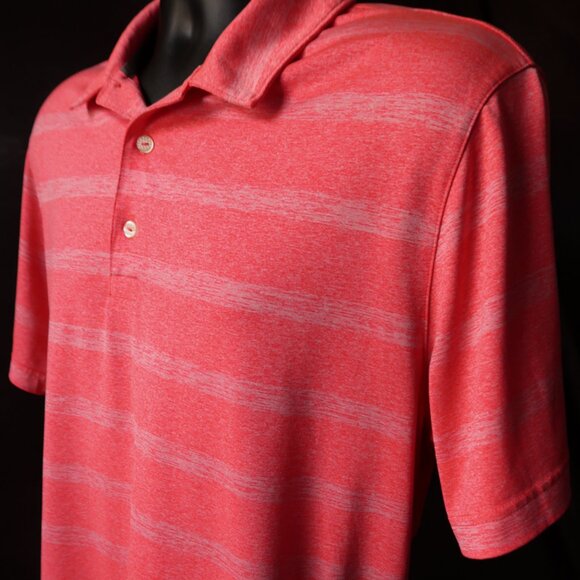 Puma Golf DryCell Pink Heather Striped Polo (L) OMG! ⛳️ - Picture 8 of 10